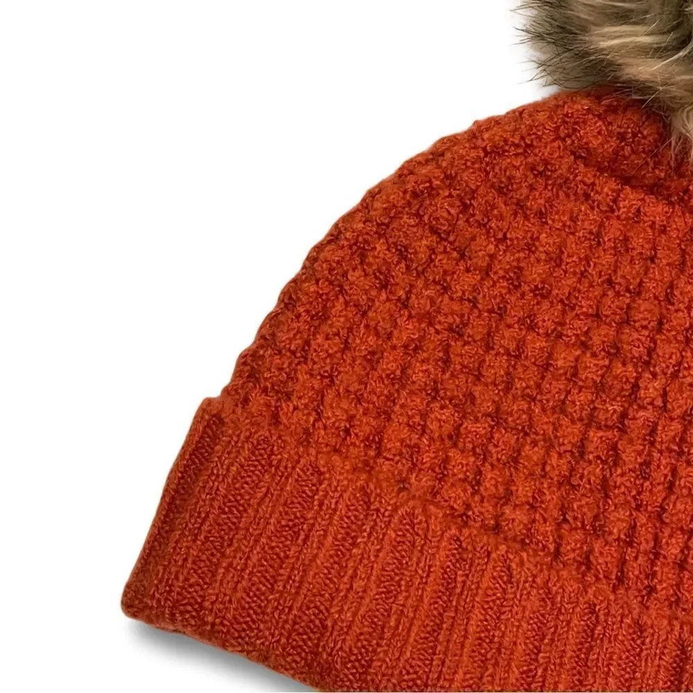 Aspen Chunky Beanie Fur Pom Pom • OSFM